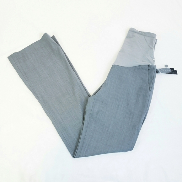 NWT Theory Brinton Maternity Dress Pants Trousers Heather Grey - Picture 1 of 10